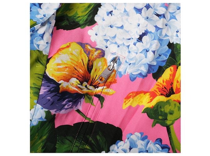 Bomber Dolce & Gabbana con estampado floral rosa - vista 5