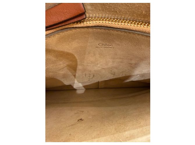 Chloé Chloe Faye Chain Leather and Suede Mini - vista 6