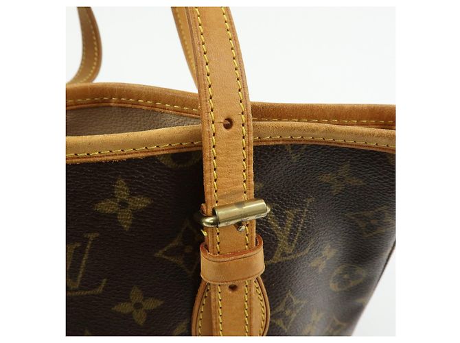 Borsa Louis Vuitton Monogram Canvas Bucket PM Brown M42238 - vista 10