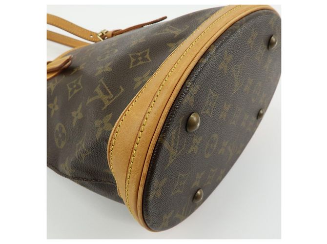Borsa Louis Vuitton Monogram Canvas Bucket PM Brown M42238 - vista 12