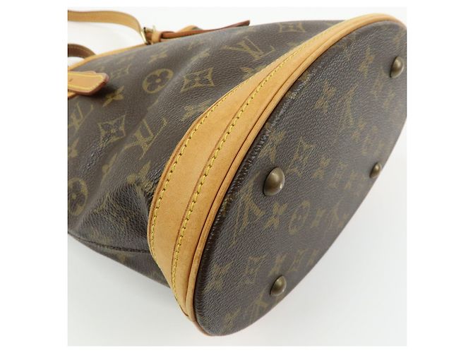 Borsa Louis Vuitton Monogram Canvas Bucket PM Brown M42238 - vista 14