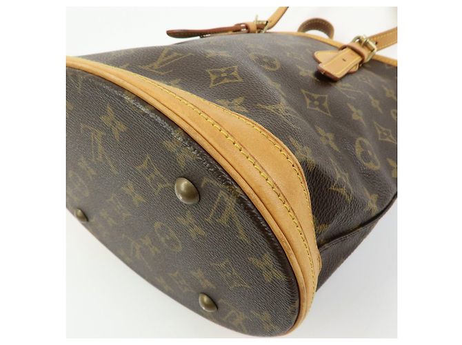 Borsa Louis Vuitton Monogram Canvas Bucket PM Brown M42238 - vista 15