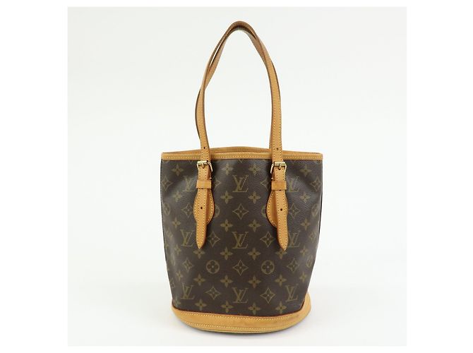 Borsa Louis Vuitton Monogram Canvas Bucket PM Brown M42238 - vista 2