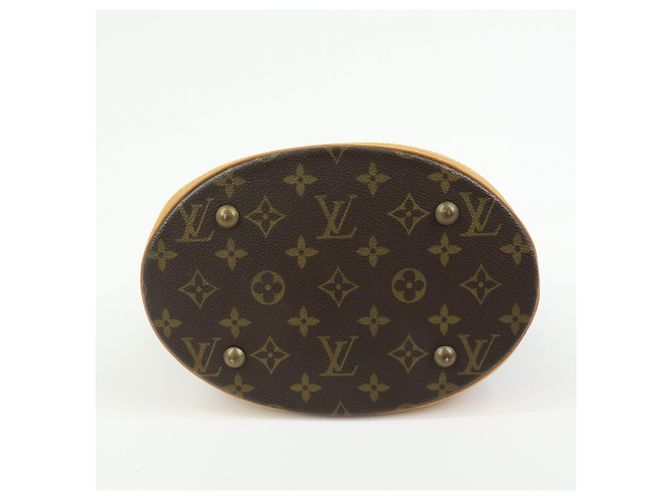 Borsa Louis Vuitton Monogram Canvas Bucket PM Brown M42238 - vista 5