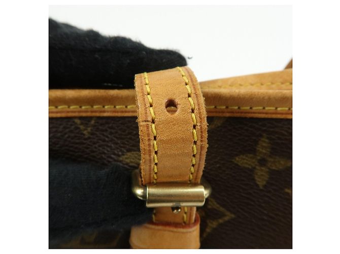 Borsa Louis Vuitton Monogram Canvas Bucket PM Brown M42238 - vista 9