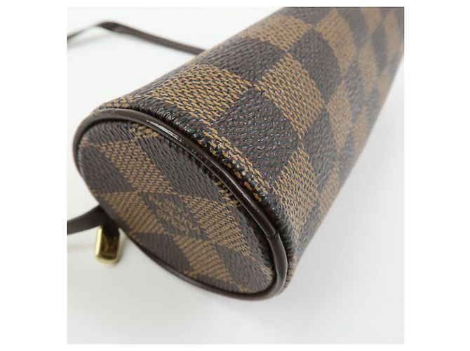 Louis Vuitton Mini pochette in pelle Damier Canvas per borsa Papillon Brown - vista 13