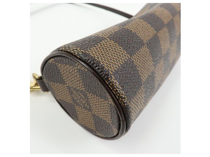 Louis Vuitton Mini pochette in pelle Damier Canvas per borsa Papillon Brown - vista 15