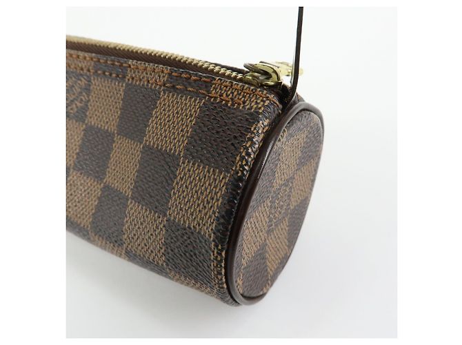 Louis Vuitton Mini pochette in pelle Damier Canvas per borsa Papillon Brown - vista 18