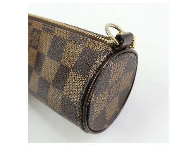 Louis Vuitton Mini pochette in pelle Damier Canvas per borsa Papillon Brown - vista 20