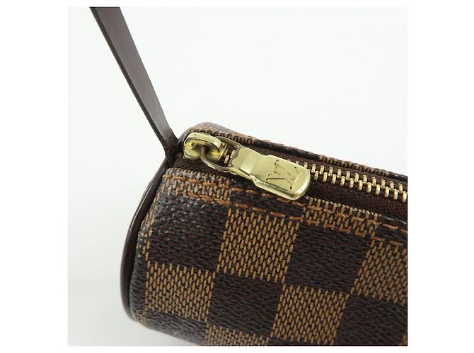 Louis Vuitton Mini pochette in pelle Damier Canvas per borsa Papillon Brown - vista 21