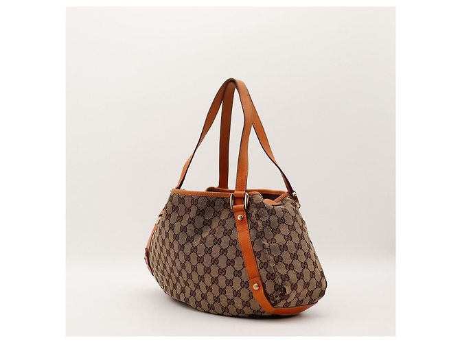 Borsa a tracolla Gucci GG Supreme marrone - vista 4