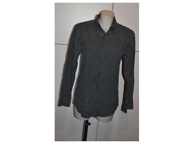 Givenchy Camisa de algodão preta com bolinhas - vista 2