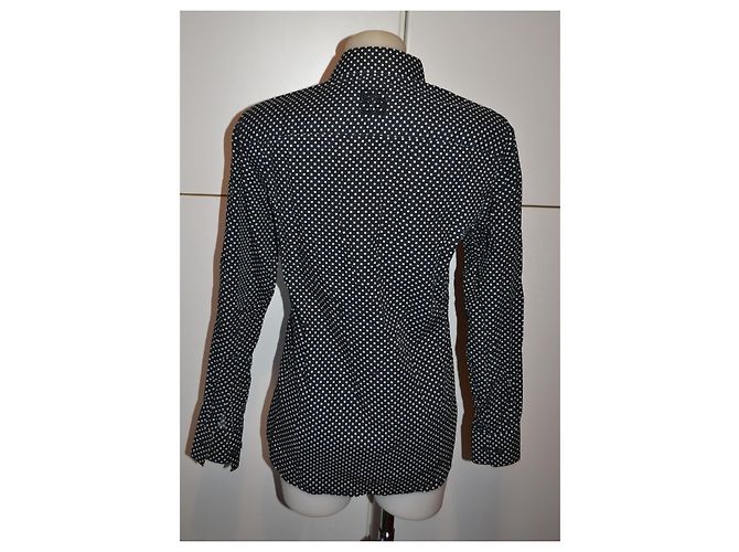 Givenchy Camisa de algodão preta com bolinhas - vista 4