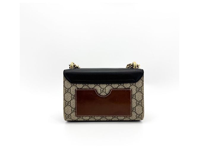 Clutch Gucci Padlock GG Canvas e Pelle Large - vista 2