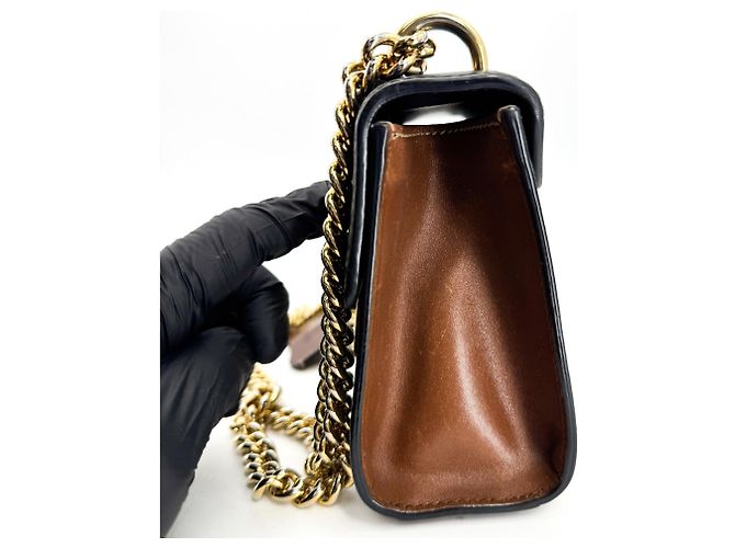 Clutch Gucci Padlock GG Canvas e Pelle Large - vista 3