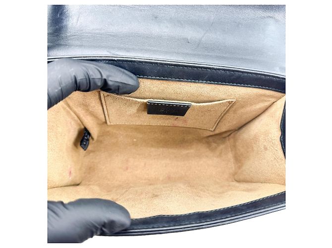 Clutch Gucci Padlock GG Canvas e Pelle Large - vista 5