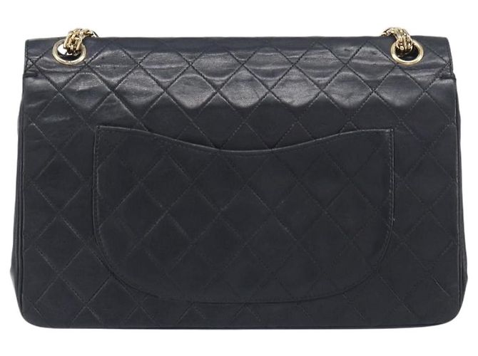 Chanel Vintage Classic Double Flap Quilted Lambskin Medium - vista 2