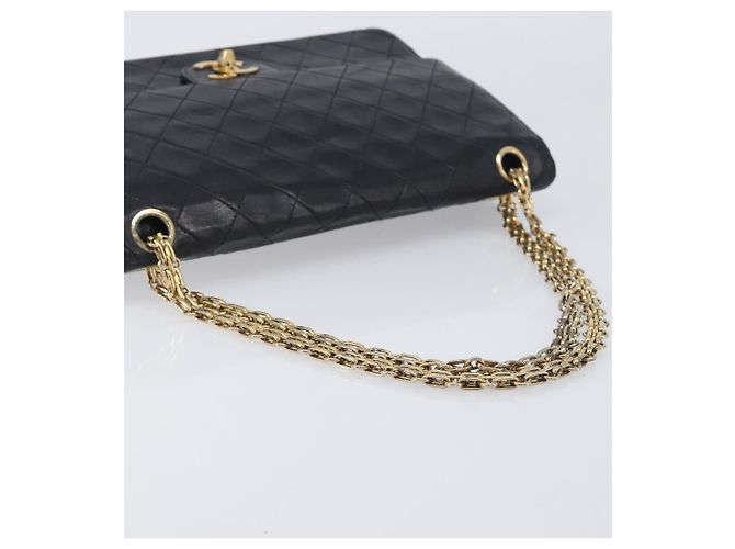 Chanel Vintage Classic Double Flap Quilted Lambskin Medium - vista 7