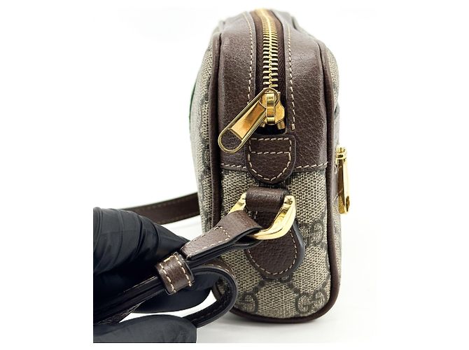 Gucci Ophidia Double Zip GG Coated Canvas Small - vista 3