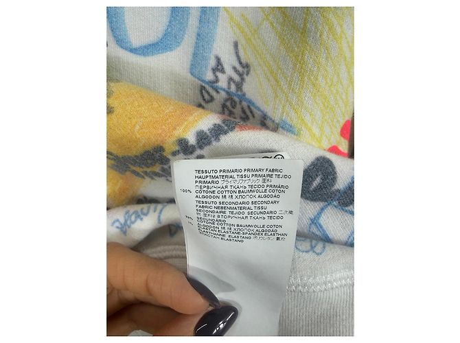 Sudadera con capucha de algodón Dsquared2 con estampado de grafiti - vista 3