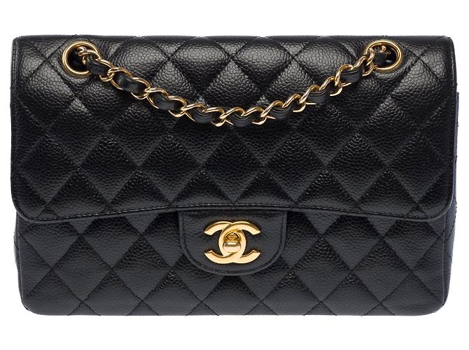 Borsa CHANEL Timeless/Classique in Pelle Nera - 104051 - vista 13