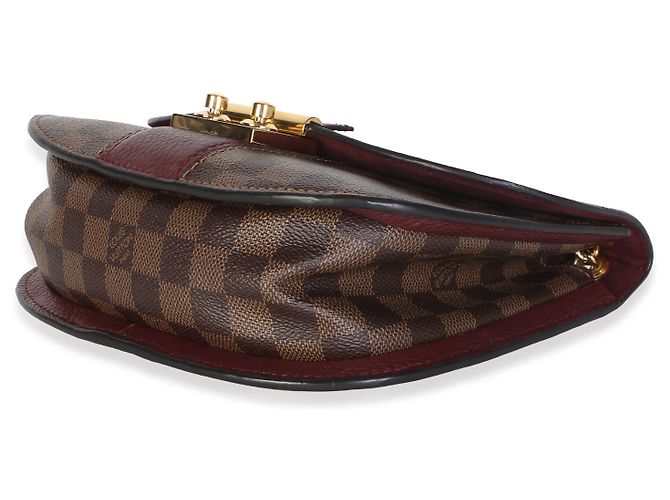 Borsa Louis Vuitton Bordeaux Damier Ebene Cuir Taurillon Wight Chain Bag - vista 6