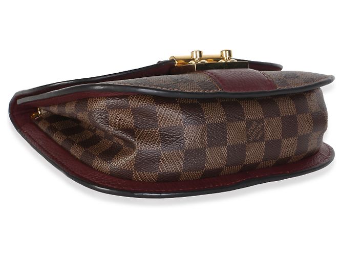 Borsa Louis Vuitton Bordeaux Damier Ebene Cuir Taurillon Wight Chain Bag - vista 7