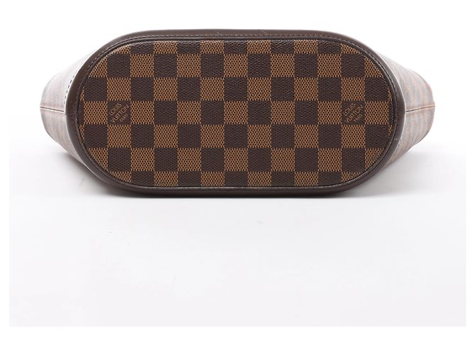 Borsa a tracolla Louis Vuitton Manosque PM Damier Ebene Marrone N51121 - vista 11