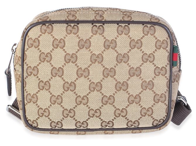 Gucci Mini Borsa a Tracolla Camera in tela GG beige - vista 8