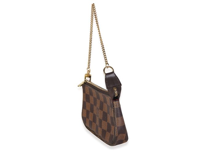 Louis Vuitton Damier Ebene Canvas Mini Pochette Accessoires - vista 2