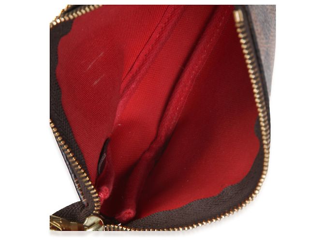 Louis Vuitton Damier Ebene Canvas Mini Pochette Accessoires - vista 5