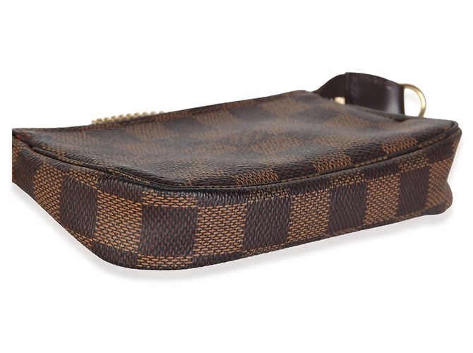 Louis Vuitton Damier Ebene Canvas Mini Pochette Accessoires - vista 7