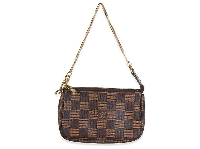Louis Vuitton Damier Ebene Canvas Mini Pochette Accessoires - vista 8