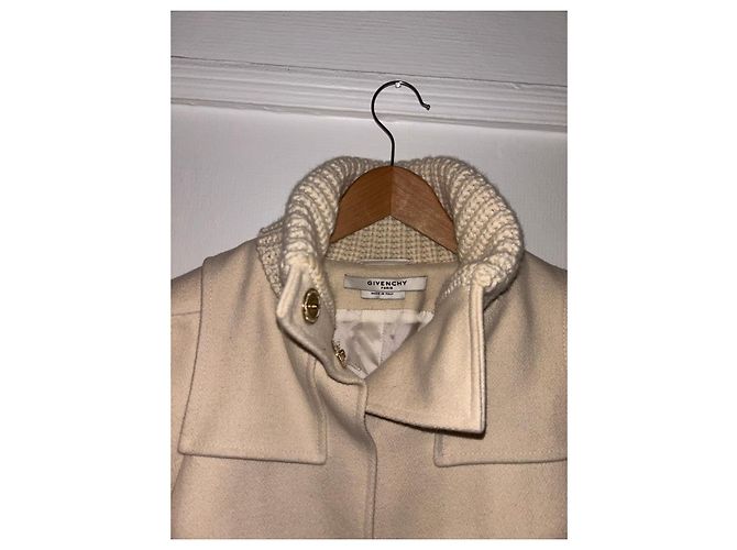 Givenchy kurzer Wollmantel beige - Ansicht 3