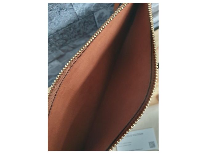 Louis Vuitton Neverfull MM Monogram Empreinte Pelle Cognac - vista 11