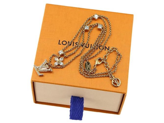 Collana Louis Vuitton Gold Lady LV - vista 2