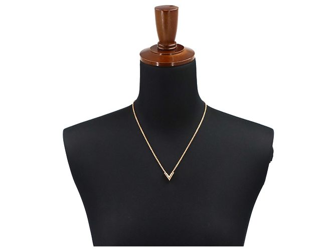 Collana Louis Vuitton Essential V in oro rosa - vista 6