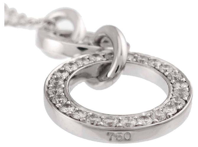 Céline Collana Celine in oro bianco 18K e diamanti - vista 4