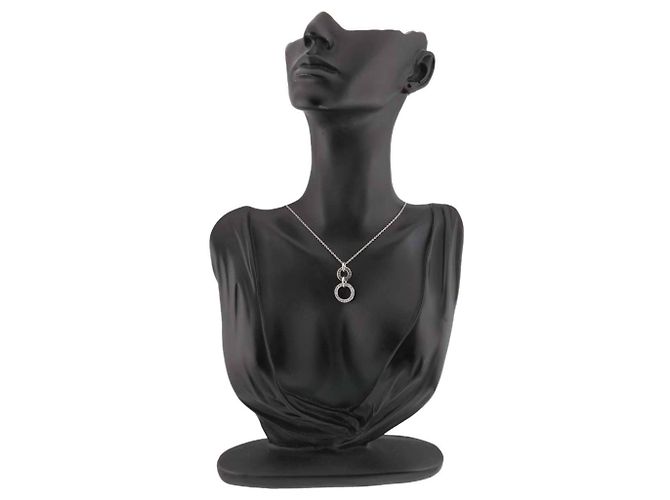 Céline Collana Celine in oro bianco 18K e diamanti - vista 9