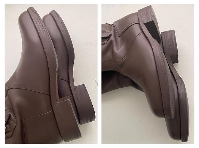 Hermès Botas de montar en cuero marrón - vista 15