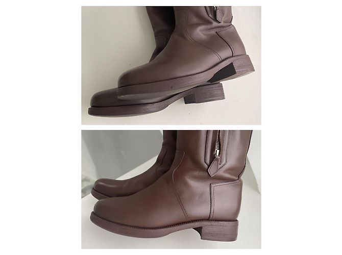 Hermès Botas de montar en cuero marrón - vista 16