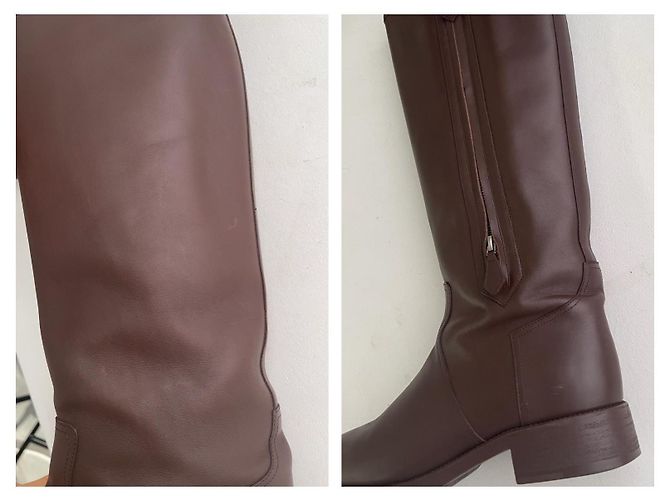 Hermès Botas de montar en cuero marrón - vista 17