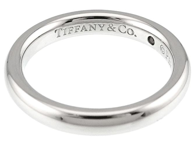 Autre Marque Tiffany & Co. Platin-Stacking-Ring mit Diamant - Ansicht 3