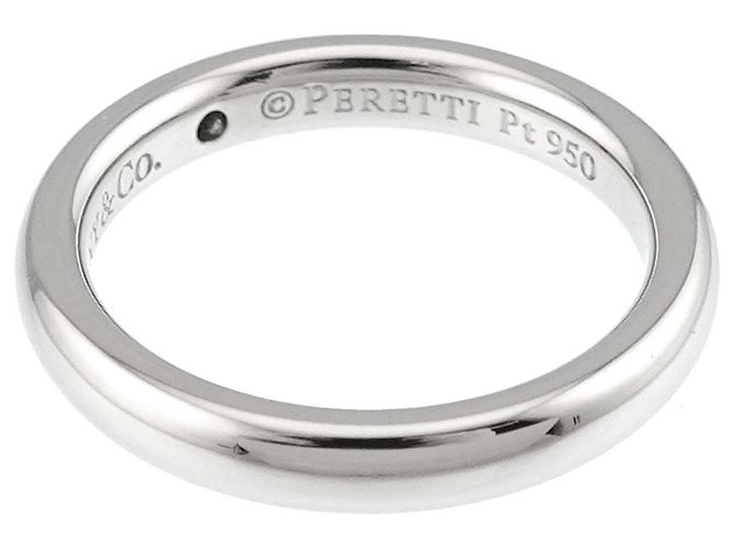 Autre Marque Tiffany & Co. Platin-Stacking-Ring mit Diamant - Ansicht 4