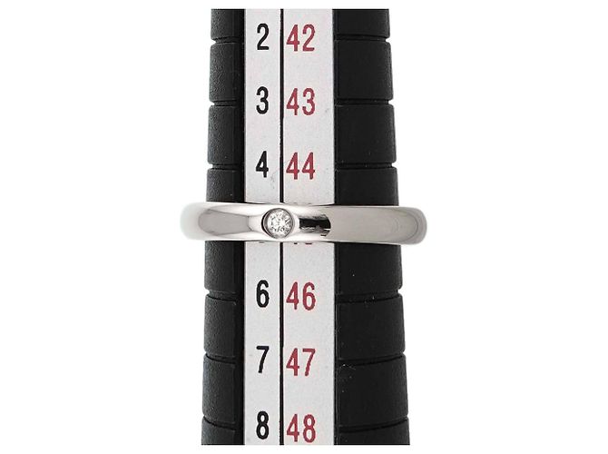 Autre Marque Tiffany & Co. Platin-Stacking-Ring mit Diamant - Ansicht 6