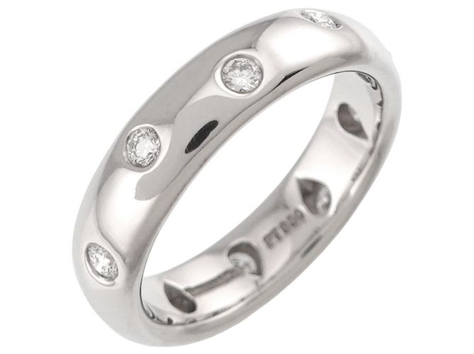 Autre Marque Anello Tiffany & Co. Platinum Dot Diamond - vista 4