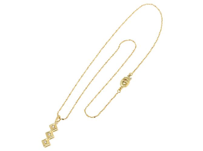 Collana Christian Dior in oro giallo 18K e diamanti - vista 2