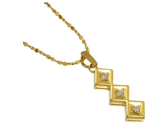 Collana Christian Dior in oro giallo 18K e diamanti - vista 3