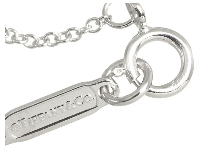 Autre Marque Collana Tiffany & Co. in oro bianco 18K con fiore e diamanti - vista 4