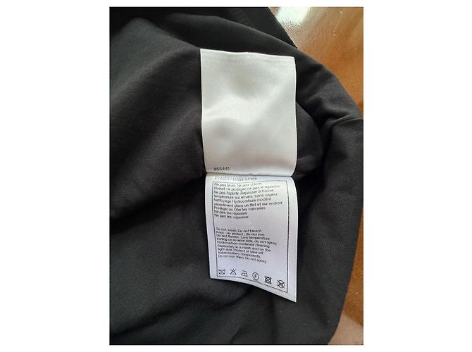 Top Chanel preto de viscose e elastano com detalhe de laço - vista 13